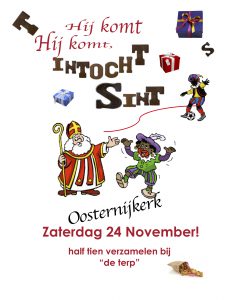 Intocht Sinterklaas in Oosternijerk 2018